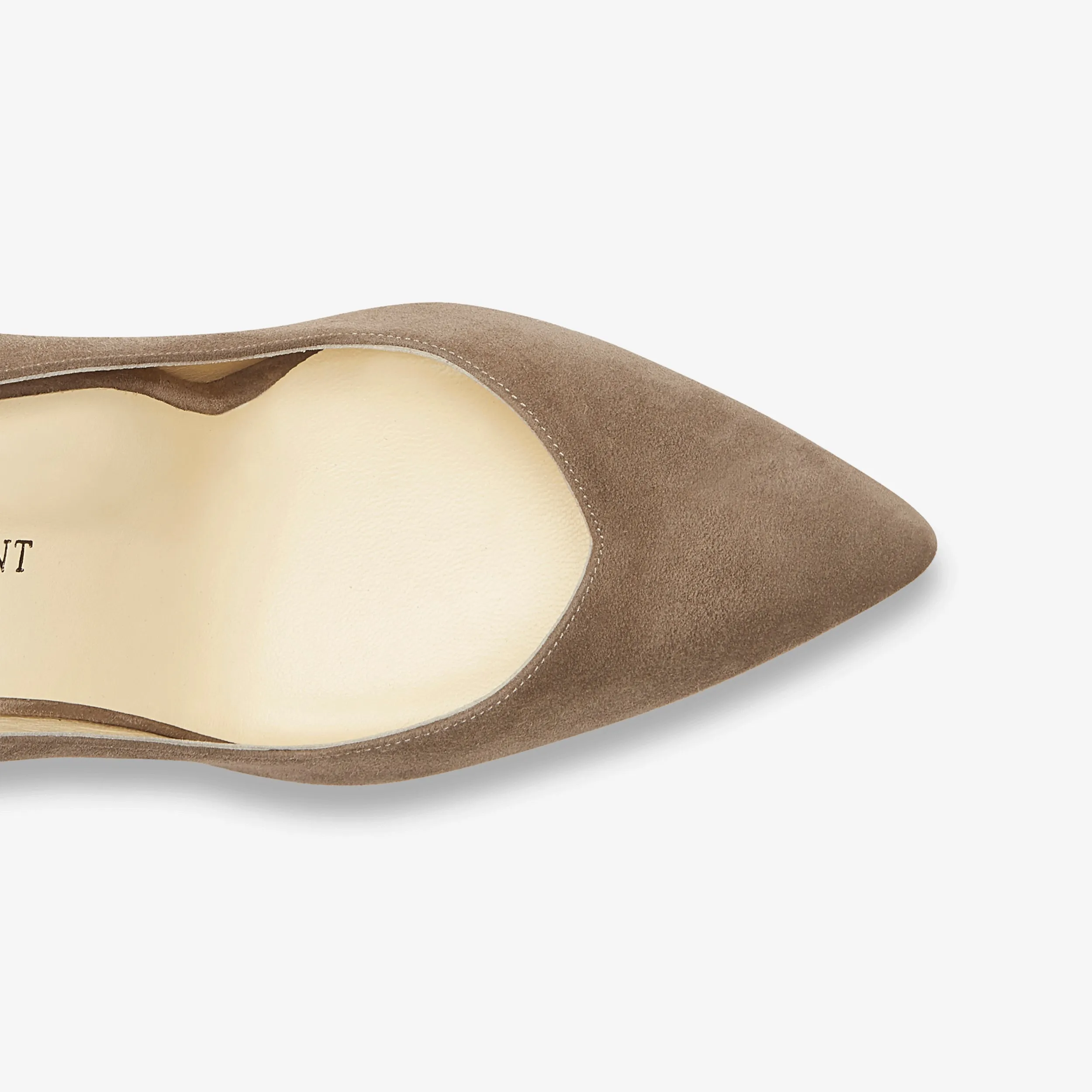 Sarah Flint Perfect Pump 85 :: Taupe Suede