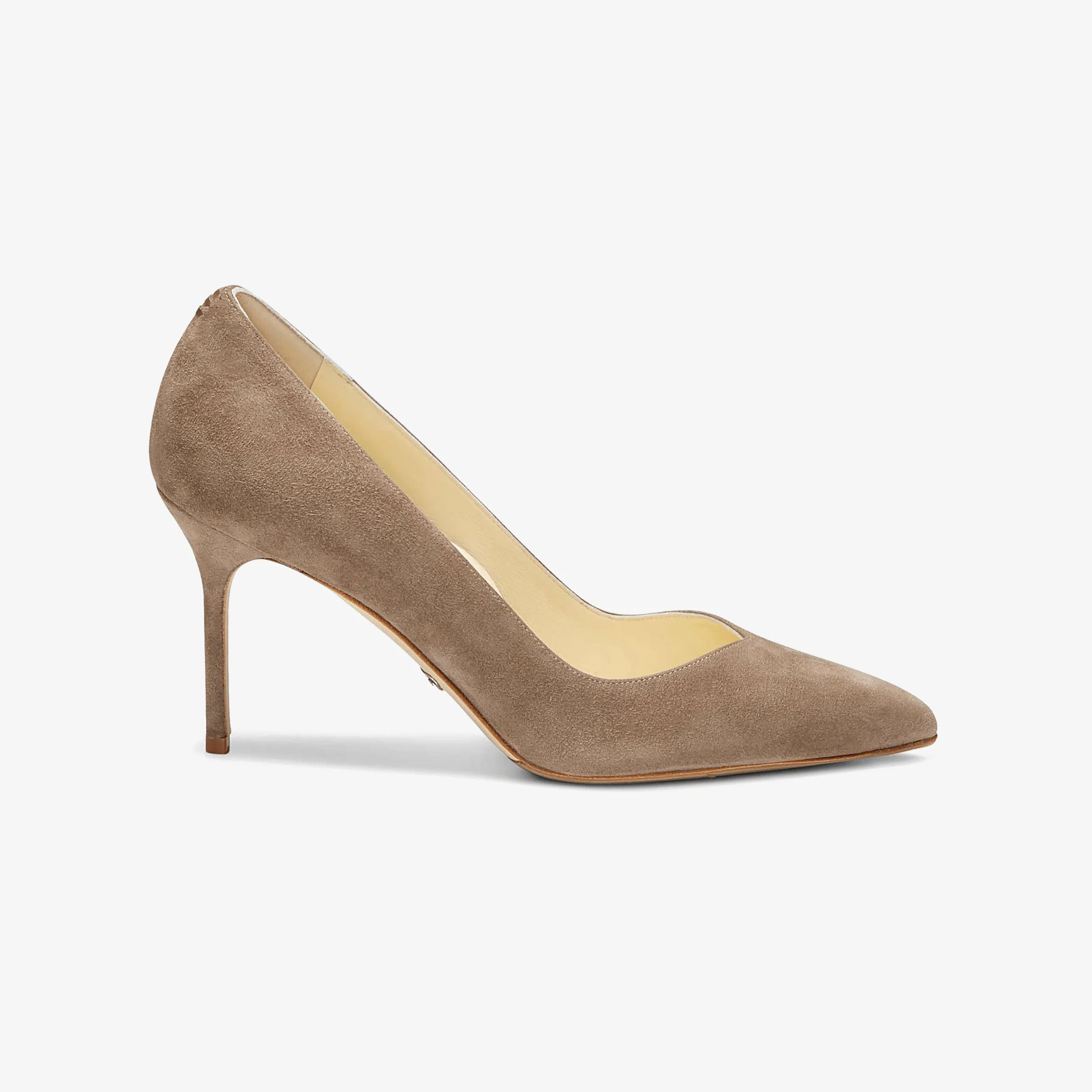 Sarah Flint Perfect Pump 85 :: Taupe Suede
