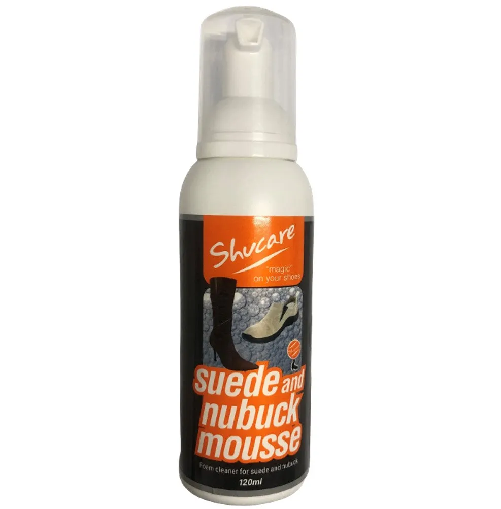 Shucare Suede & Nubuck Mousse A powerful cleaning mousse