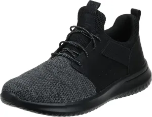 Skechers Men's Delson-Camben Sneaker, Black, 13 M US