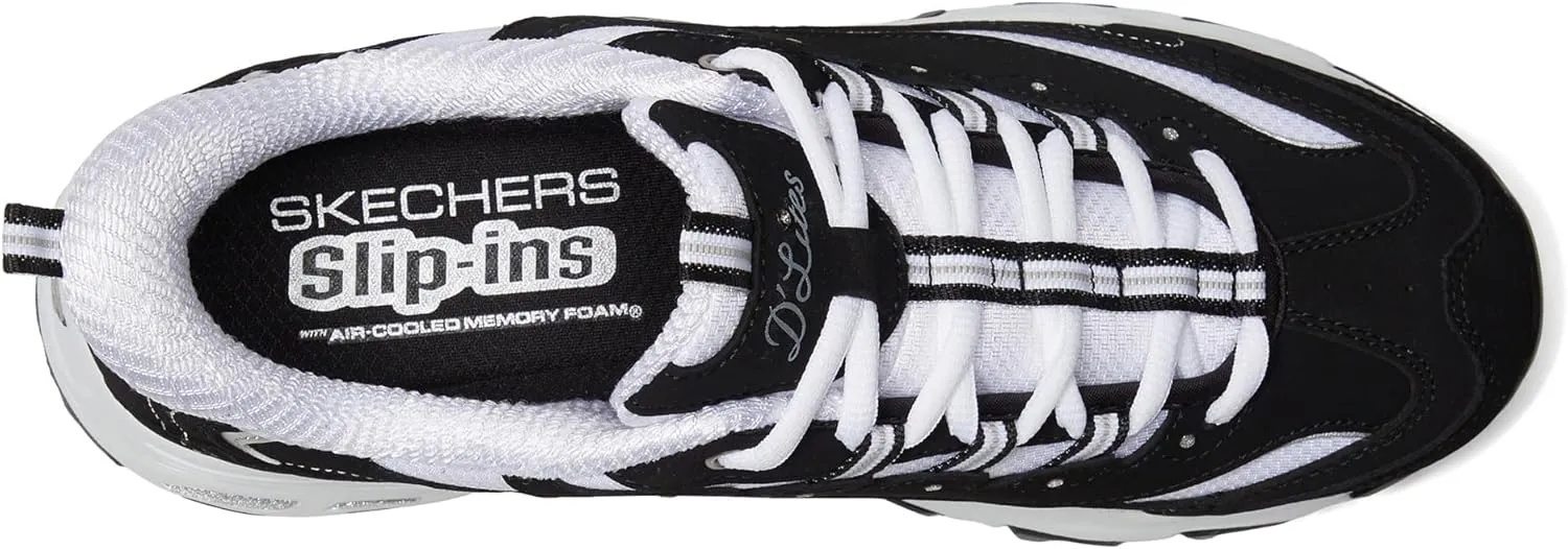 Skechers Women's D'Lites Fan Girl Hands Free Slip-ins Sneaker