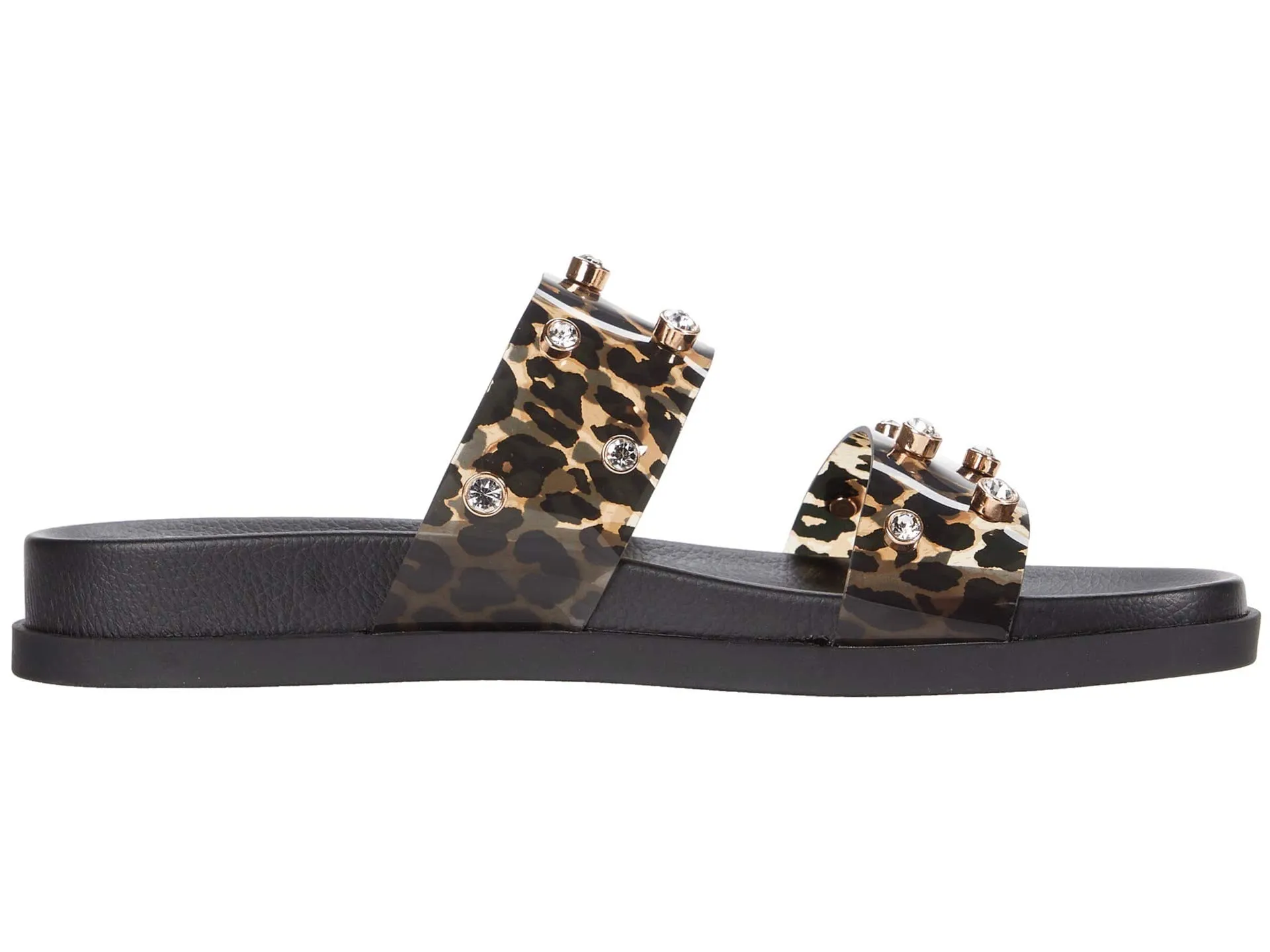 Slide Camuto Partha Jeweled Exclusive deal Vince Print MULTI NATURAL Tested Leopard Sandals Women's