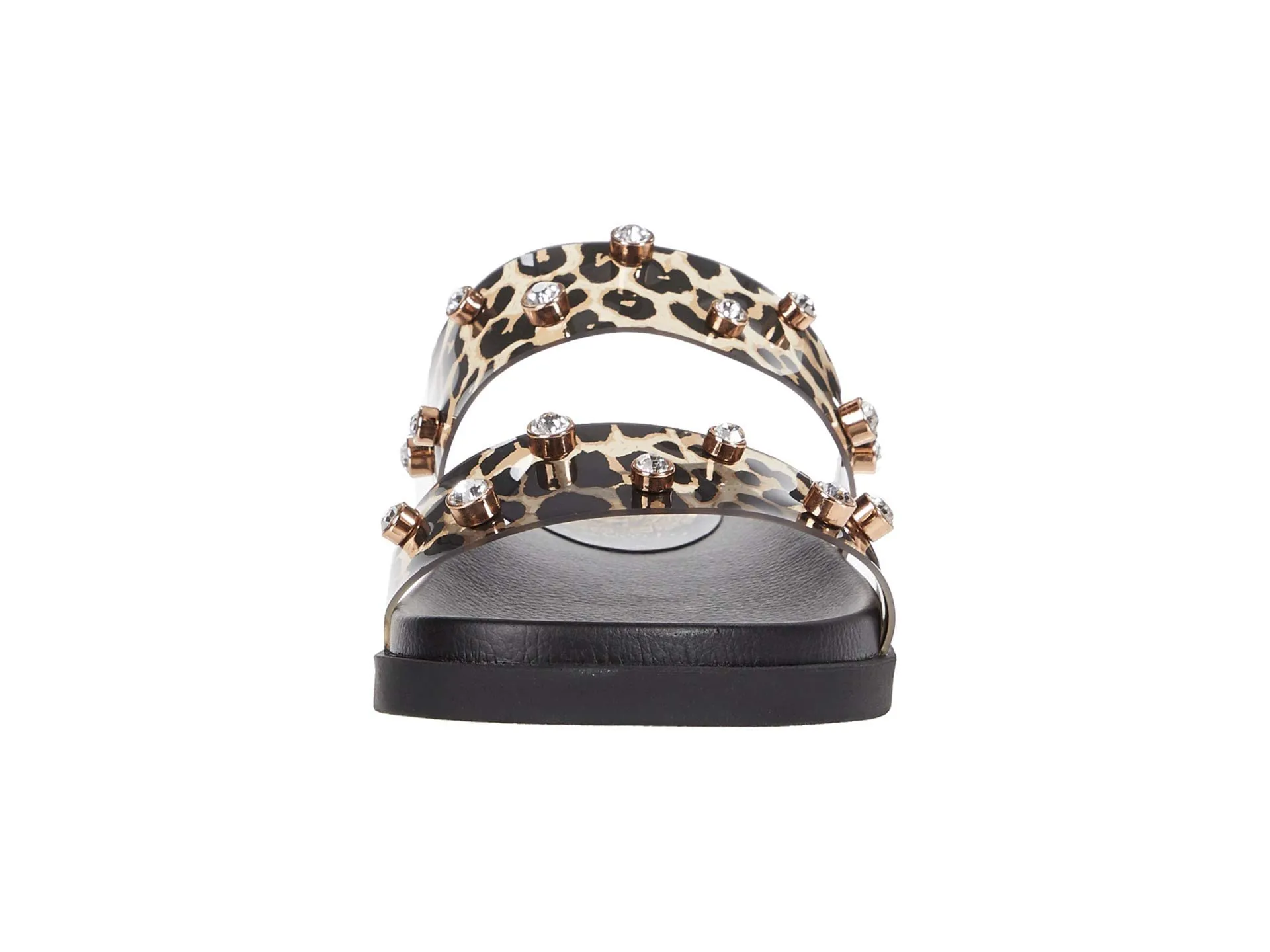 Slide Camuto Partha Jeweled Exclusive deal Vince Print MULTI NATURAL Tested Leopard Sandals Women's