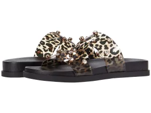 Slide Camuto Partha Jeweled Exclusive deal Vince Print MULTI NATURAL Tested Leopard Sandals Women's