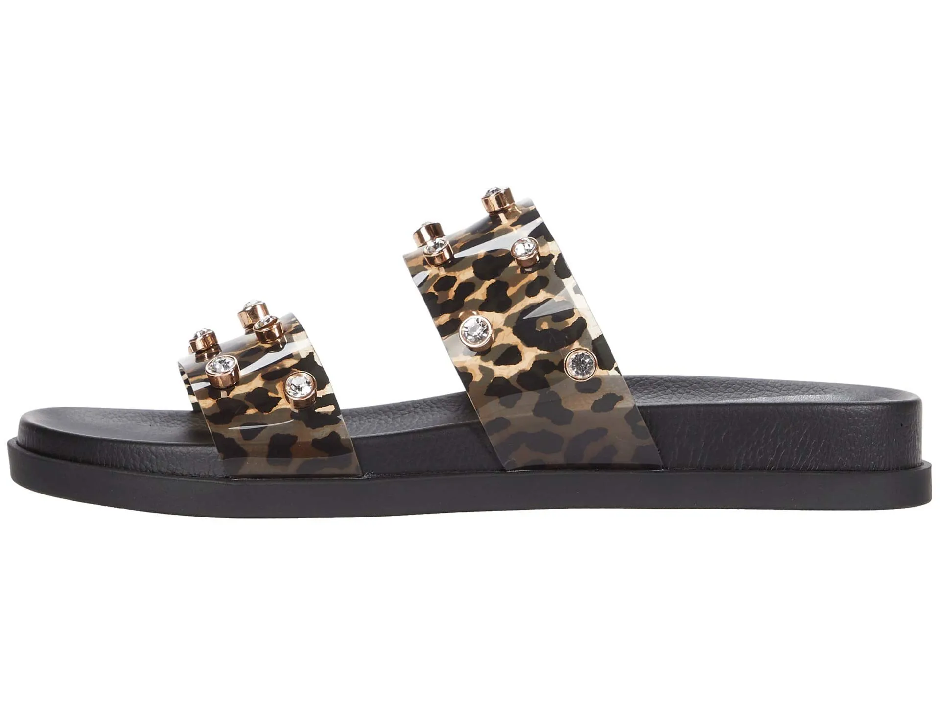 Slide Camuto Partha Jeweled Exclusive deal Vince Print MULTI NATURAL Tested Leopard Sandals Women's