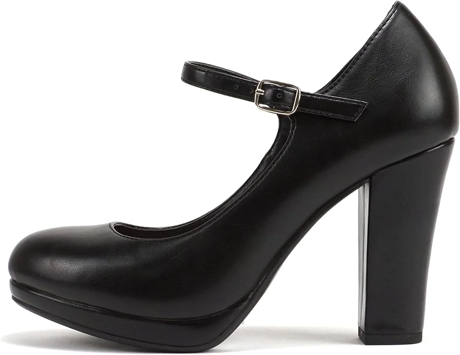 Soda “Ayden” ~ Women Mary Jane Ankle Strap Cushion High Heel Pump Shoe