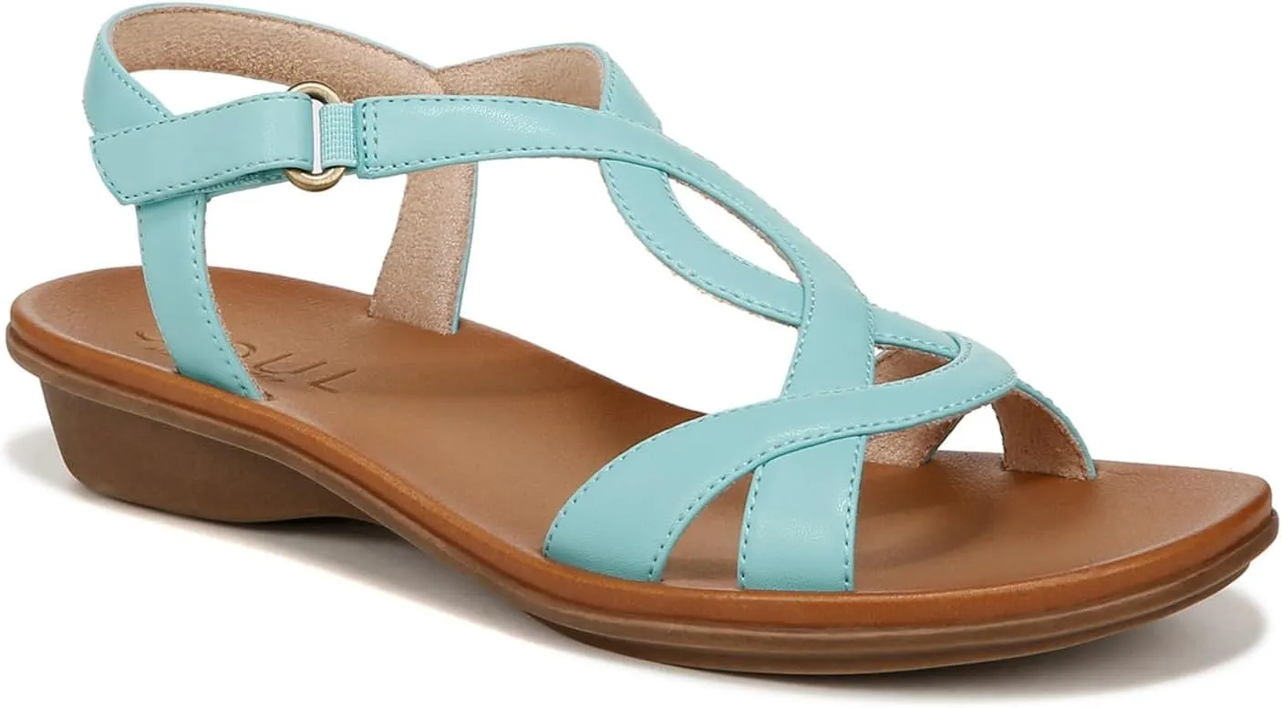 SOUL Naturalizer Women's Solo Ankle Strap Casual Sandal