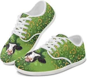 St. Patrick's Day Women's Leisure Shoes Business Flat Walking Sneakers Travel Work Business Loafer