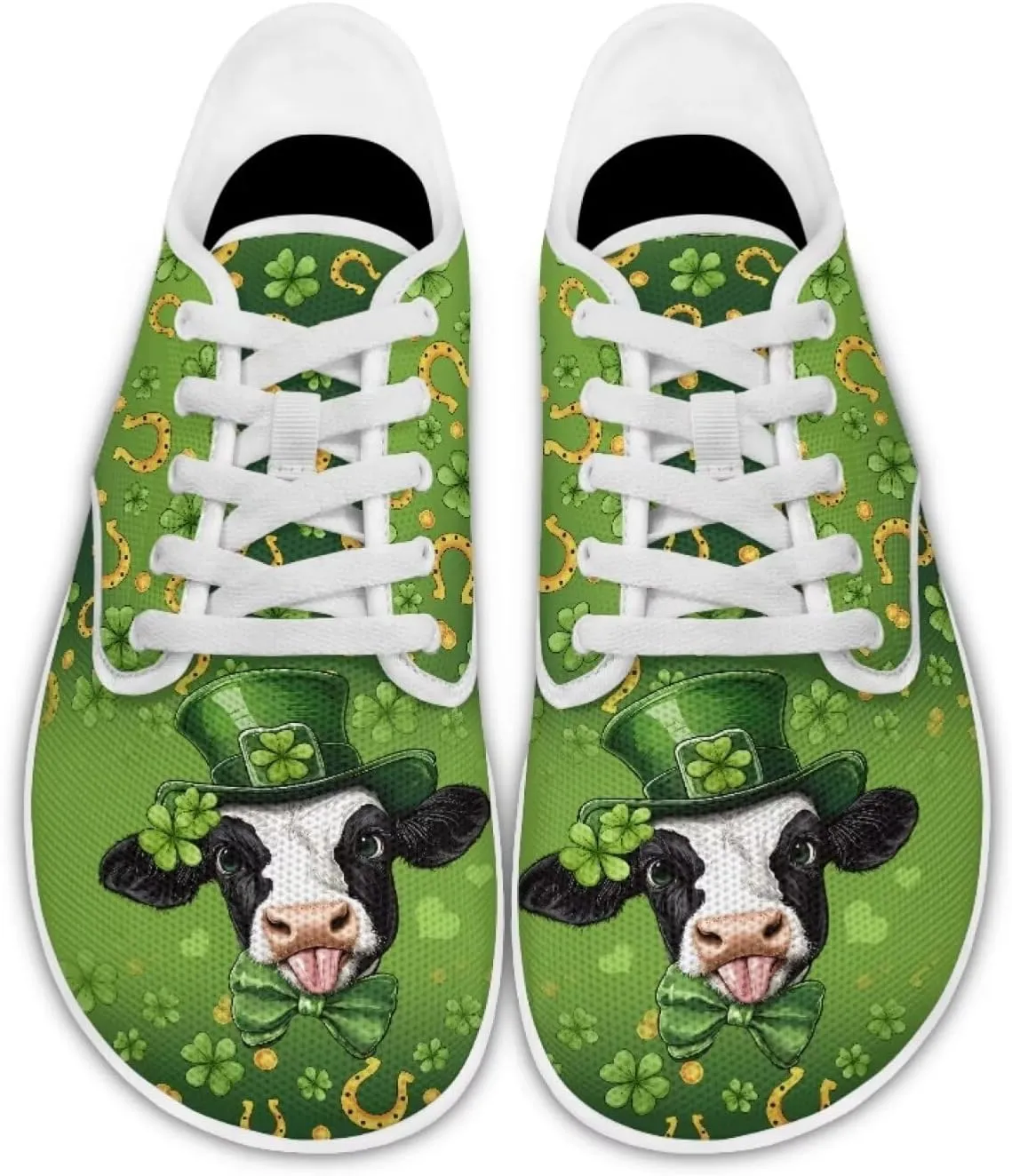 St. Patrick's Day Women's Leisure Shoes Business Flat Walking Sneakers Travel Work Business Loafer