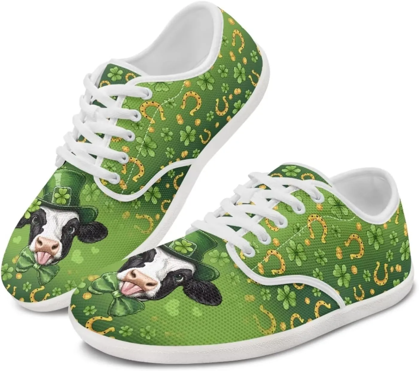 St. Patrick's Day Women's Leisure Shoes Business Flat Walking Sneakers Travel Work Business Loafer