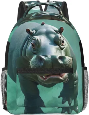 Stylish Women's Waterproof Laptop Backpack for Work and Travel Compatible with Diving Hippo Rucksack