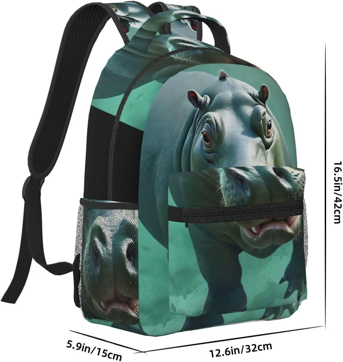 Stylish Women's Waterproof Laptop Backpack for Work and Travel Compatible with Diving Hippo Rucksack