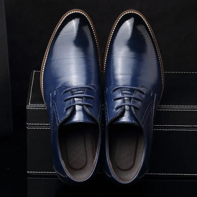 Summer Fashion Men Casual Shoes Classic Genuine Leather Flats Male Formal Oxford Dress Shoes
