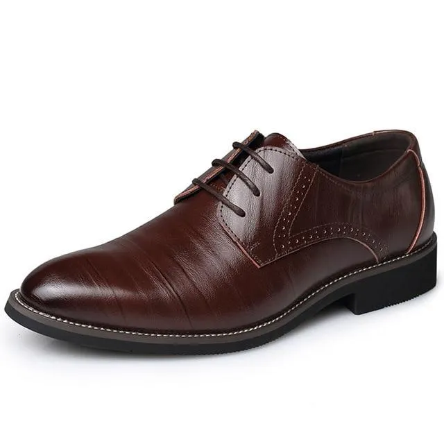 Summer Fashion Men Casual Shoes Classic Genuine Leather Flats Male Formal Oxford Dress Shoes