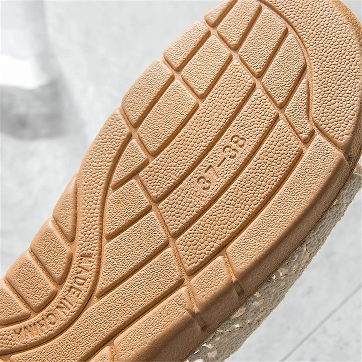 Summer Skidproof Indoor Slippers Women's Non Slip Lace Home Linen Slippers Wooden Floor Comfortable Sandals