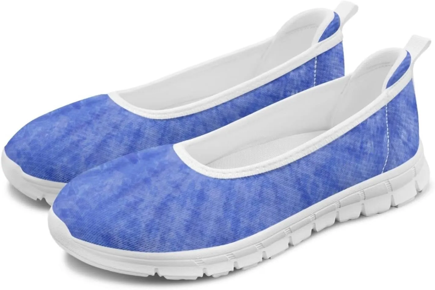SYtrade Women Slip On Loafers Summer Art Travel Sneakers White Sole