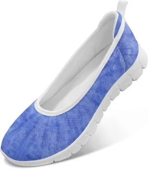 SYtrade Women Slip On Loafers Summer Art Travel Sneakers White Sole
