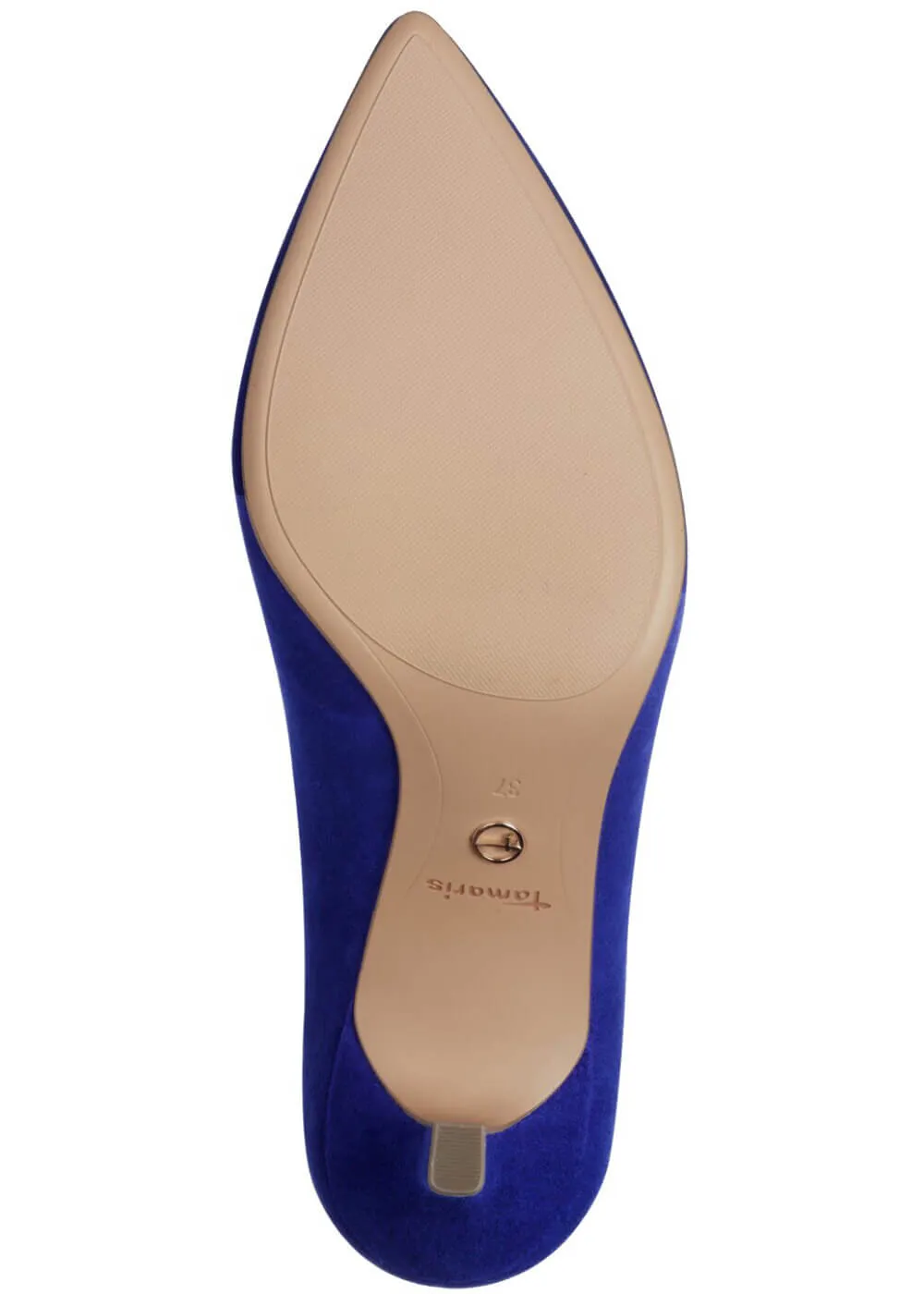 Tamaris Carrie Leren Pumps Koningsblauw