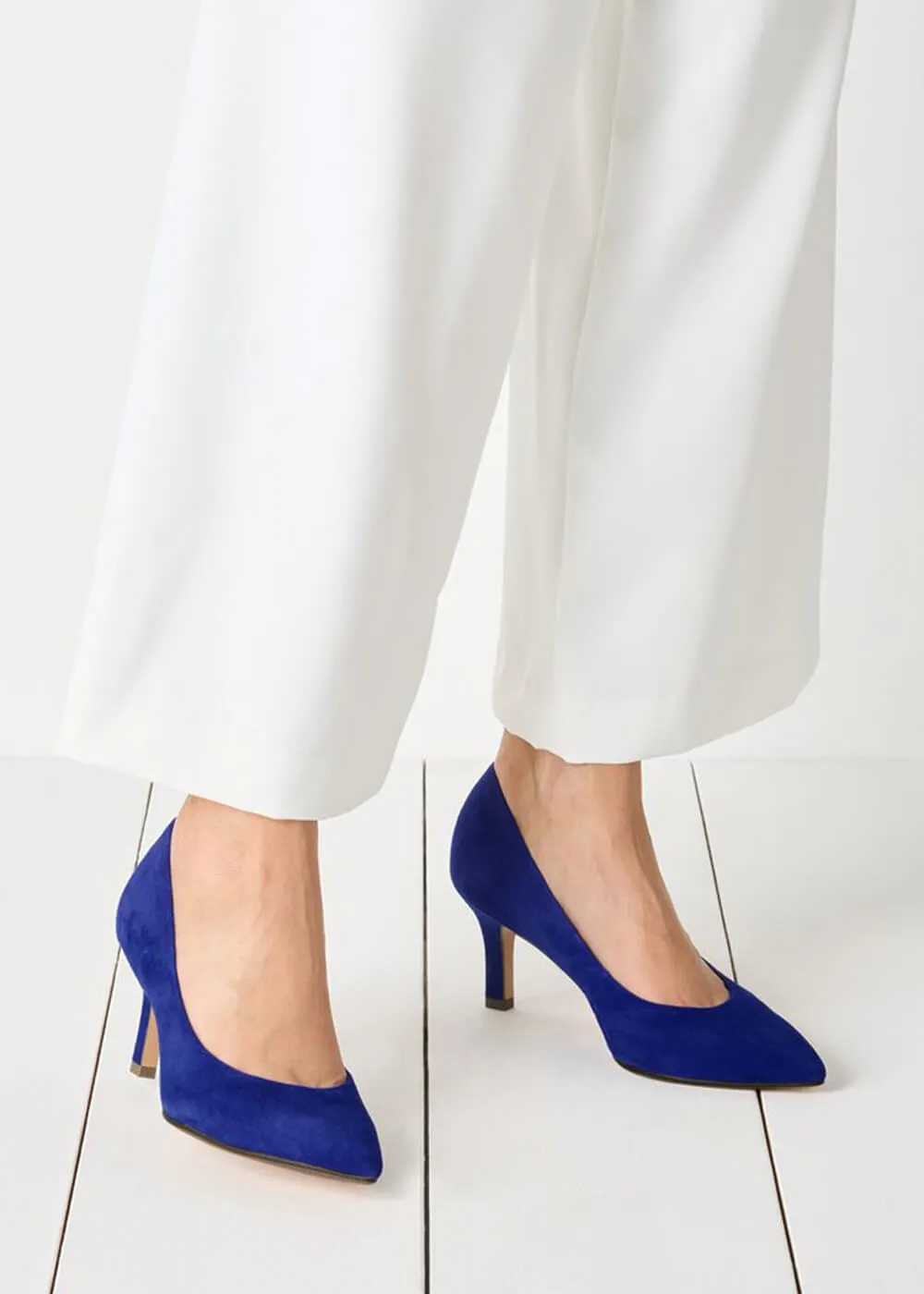 Tamaris Carrie Leren Pumps Koningsblauw