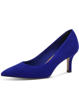 Tamaris Carrie Leren Pumps Koningsblauw