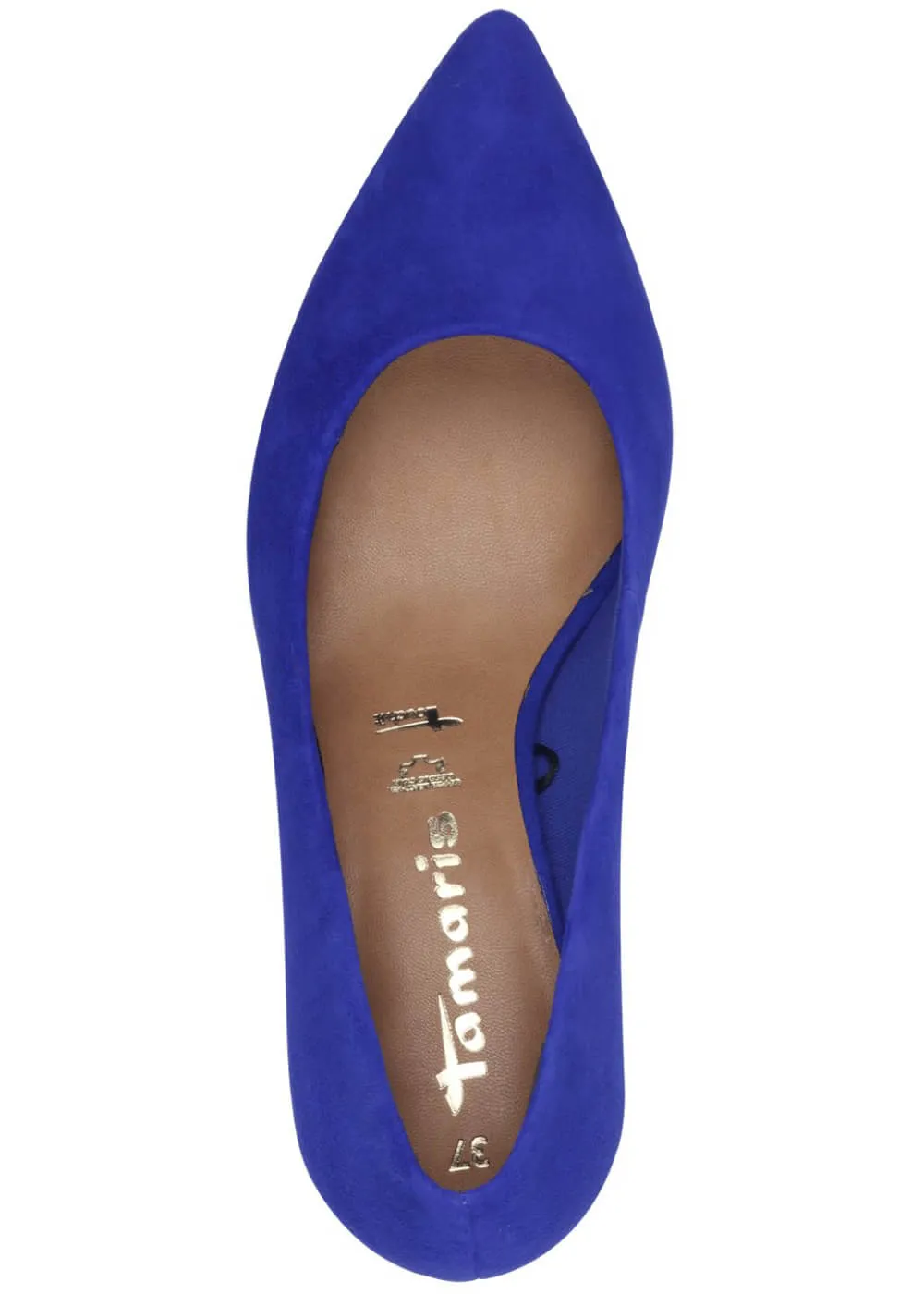 Tamaris Carrie Leren Pumps Koningsblauw
