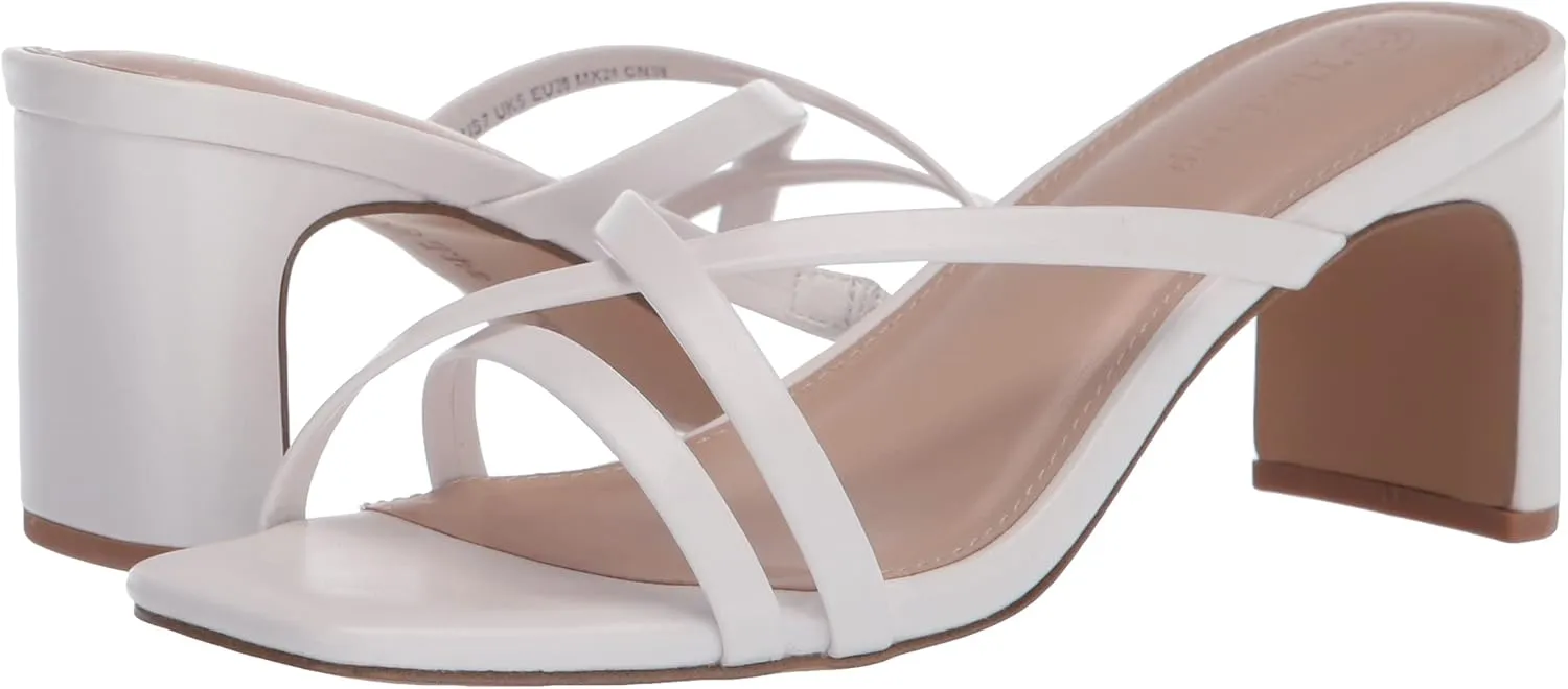 The Drop Women's Amelie Strappy Square Toe Heeled Sandal