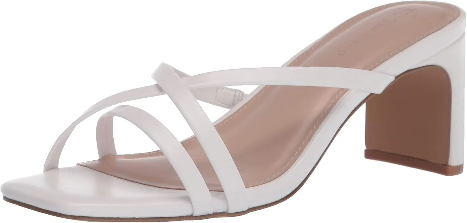 The Drop Women's Amelie Strappy Square Toe Heeled Sandal