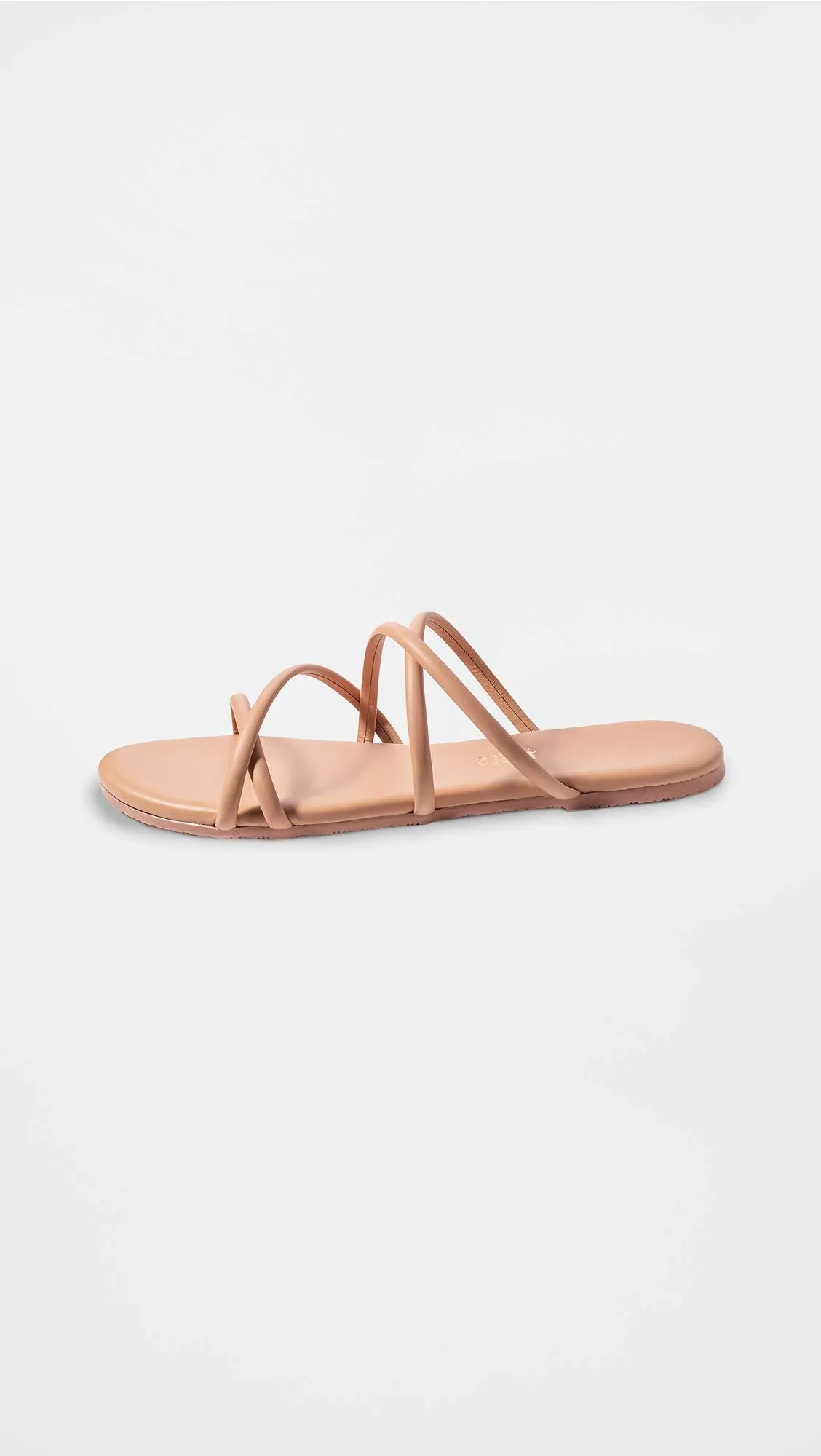 TKEES Women's Sloan Slides, Nude, Tan, 6 Medium US