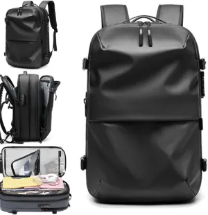 Veloutte Travel Backpack, Veloussette Prestige Space Bag, Velouette Prestige Space Bag, Multifunctional Waterproof (Black)