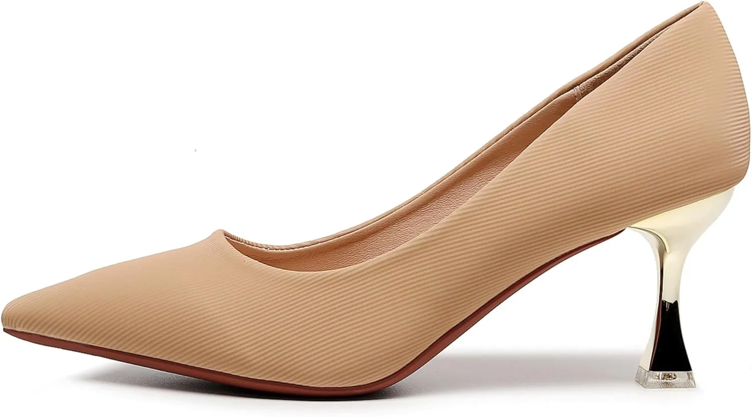 VenusCelia Women's Golden-Sun Pump Stiletto Heel Shoe