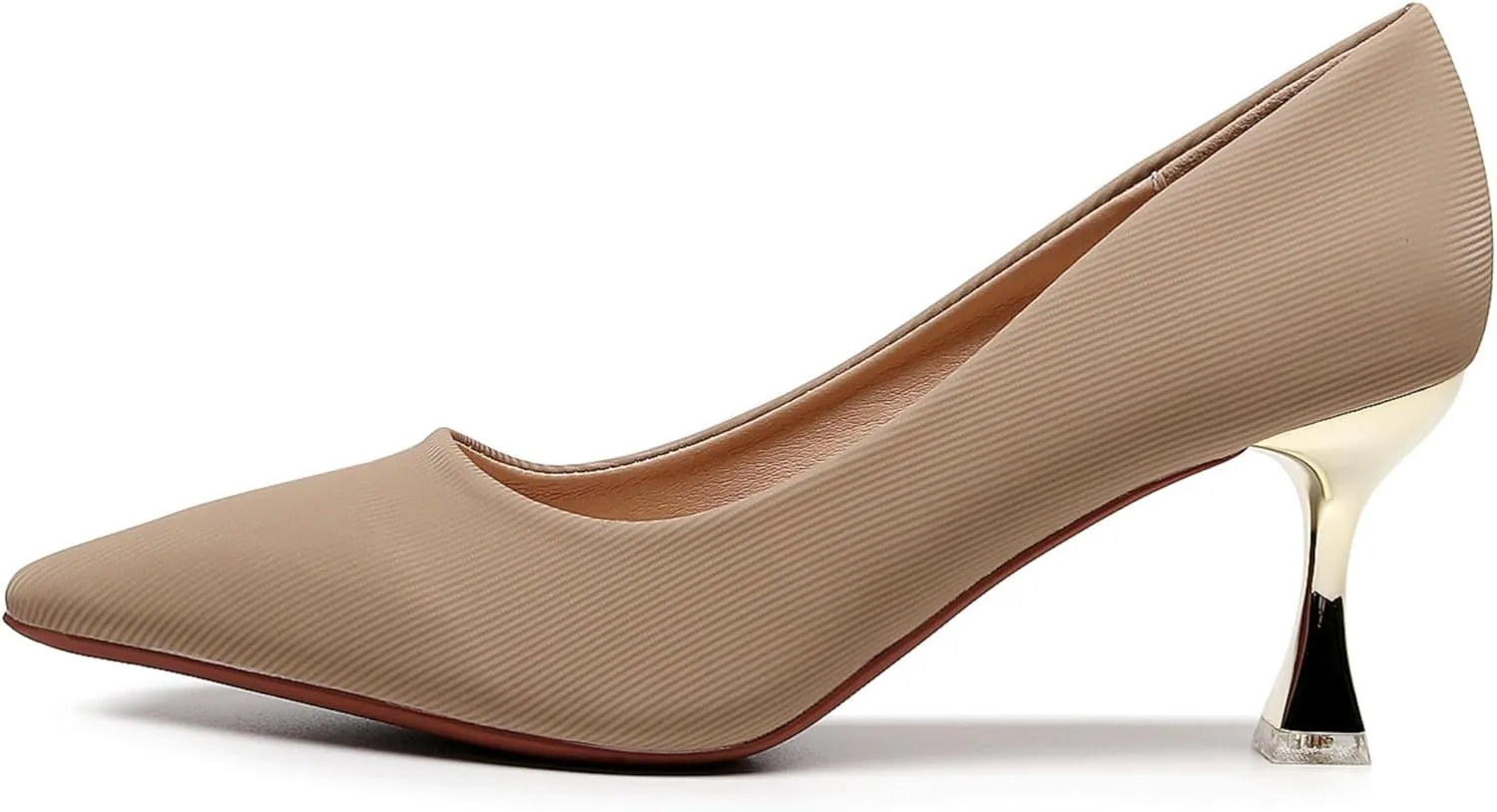 VenusCelia Women's Golden-Sun Pump Stiletto Heel Shoe