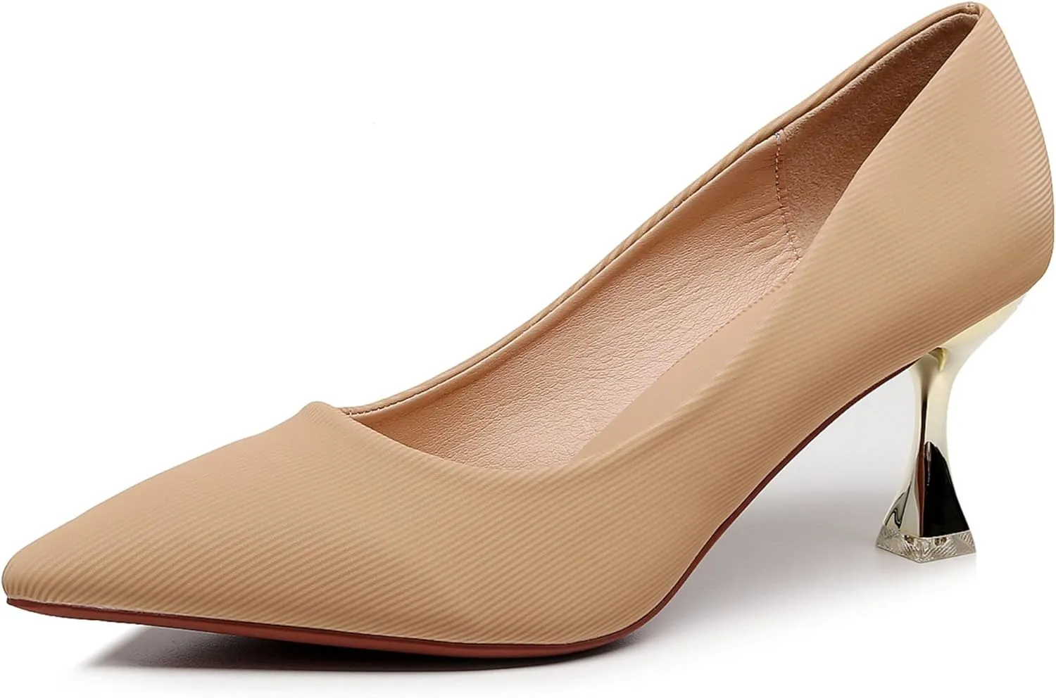 VenusCelia Women's Golden-Sun Pump Stiletto Heel Shoe