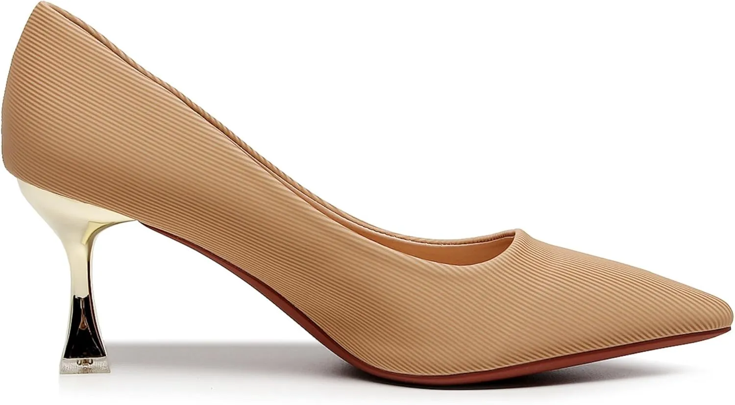 VenusCelia Women's Golden-Sun Pump Stiletto Heel Shoe
