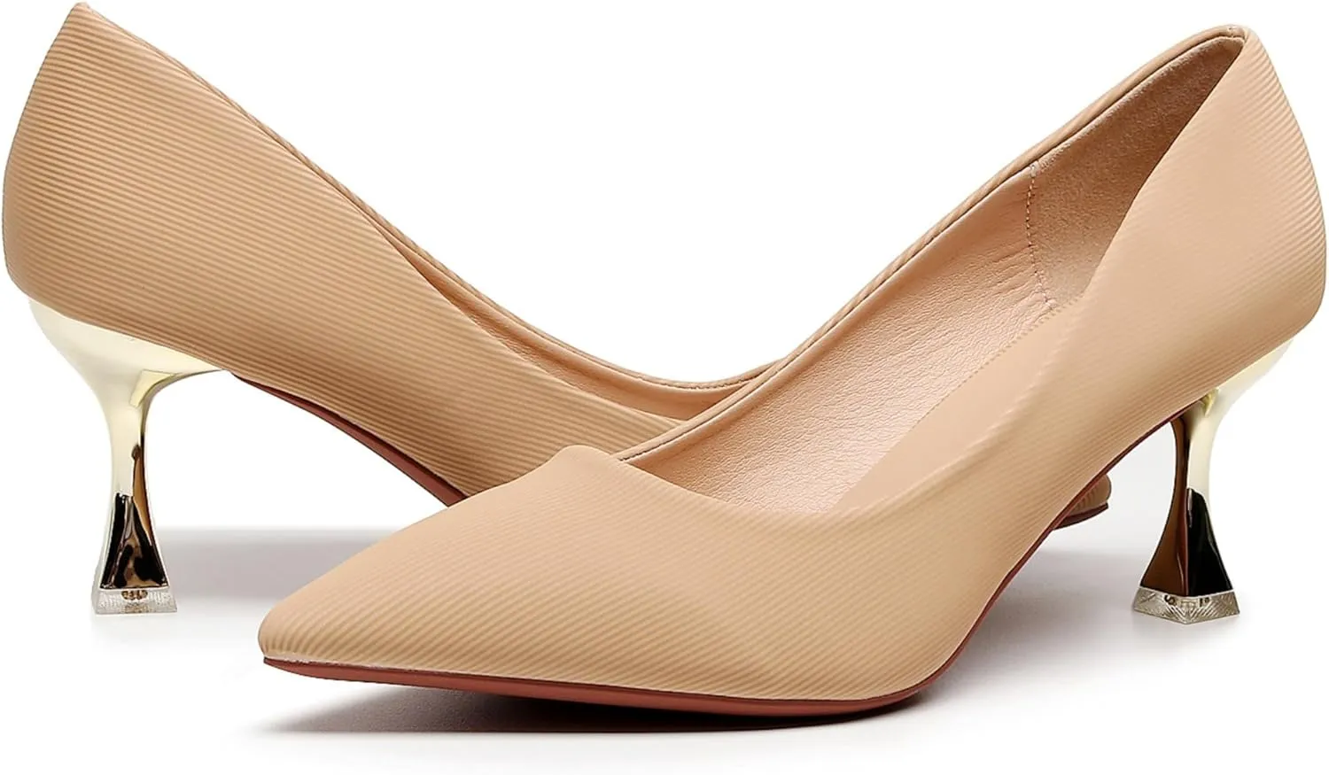 VenusCelia Women's Golden-Sun Pump Stiletto Heel Shoe
