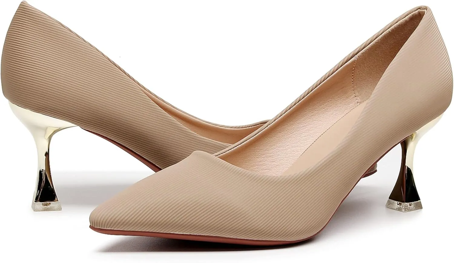 VenusCelia Women's Golden-Sun Pump Stiletto Heel Shoe