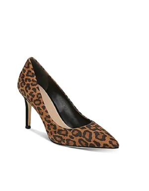 Via Spiga Womens Brown Leopard Print Padded Spiga Pointed Toe Stiletto Slip, 10M