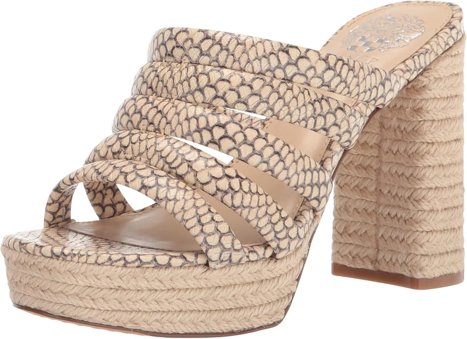 Vince Camuto Women's Footwear Patrest Raffia Platform Sandal Heeled