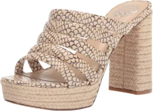Vince Camuto Women's Footwear Patrest Raffia Platform Sandal Heeled