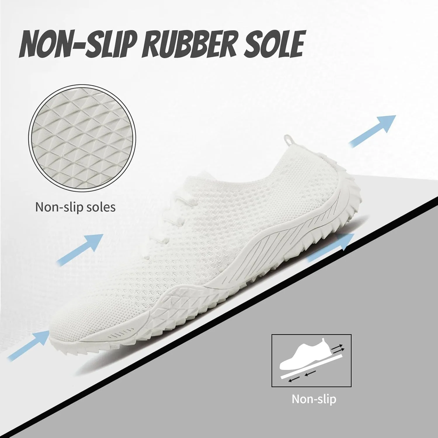 WCIDFY Barefoot Women Zero Drop Running Shoes Non Slip Minimalist Tennis Shoes Lightweight Wide Toe Walking Sneaker