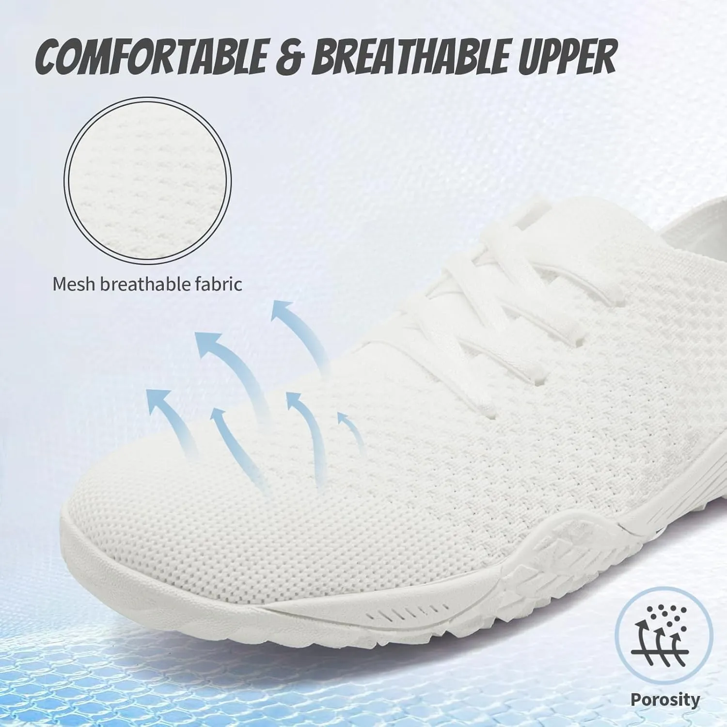 WCIDFY Barefoot Women Zero Drop Running Shoes Non Slip Minimalist Tennis Shoes Lightweight Wide Toe Walking Sneaker