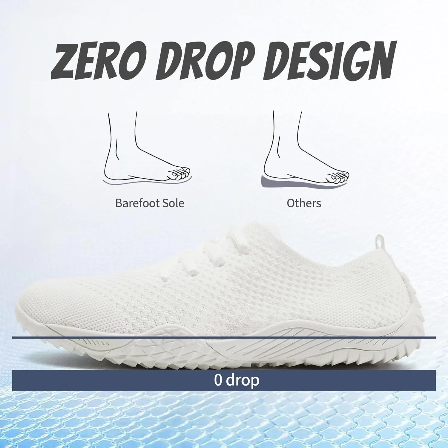 WCIDFY Barefoot Women Zero Drop Running Shoes Non Slip Minimalist Tennis Shoes Lightweight Wide Toe Walking Sneaker