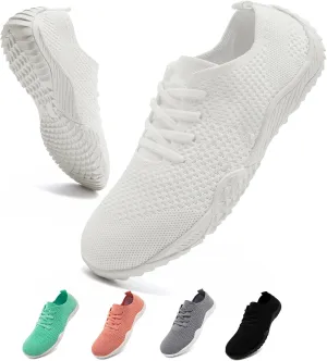 WCIDFY Barefoot Women Zero Drop Running Shoes Non Slip Minimalist Tennis Shoes Lightweight Wide Toe Walking Sneaker
