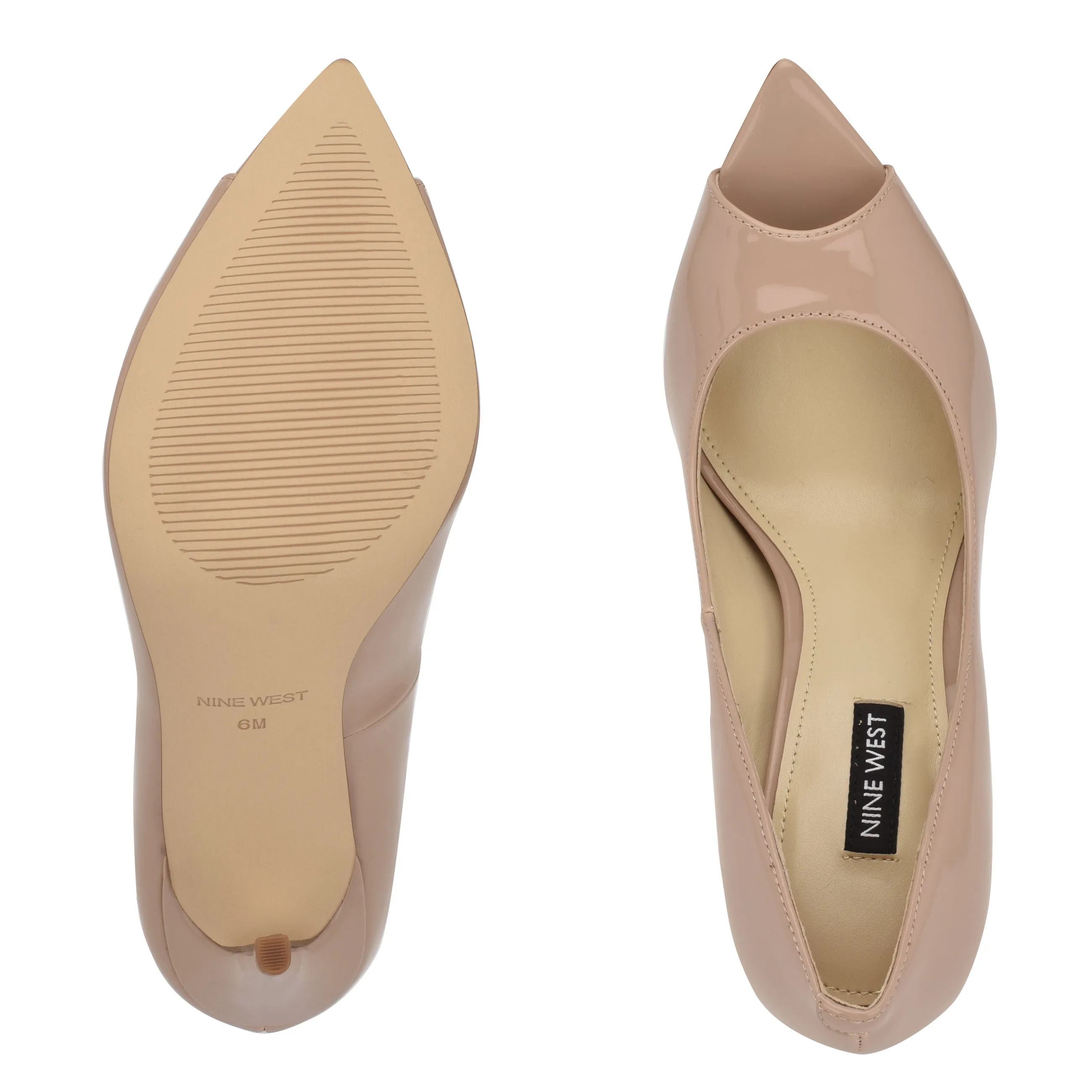 West Promotional Stiletto Light Pumps Open Free shipping Heeled Slip Pointed On Prizz Toe Natural Nine