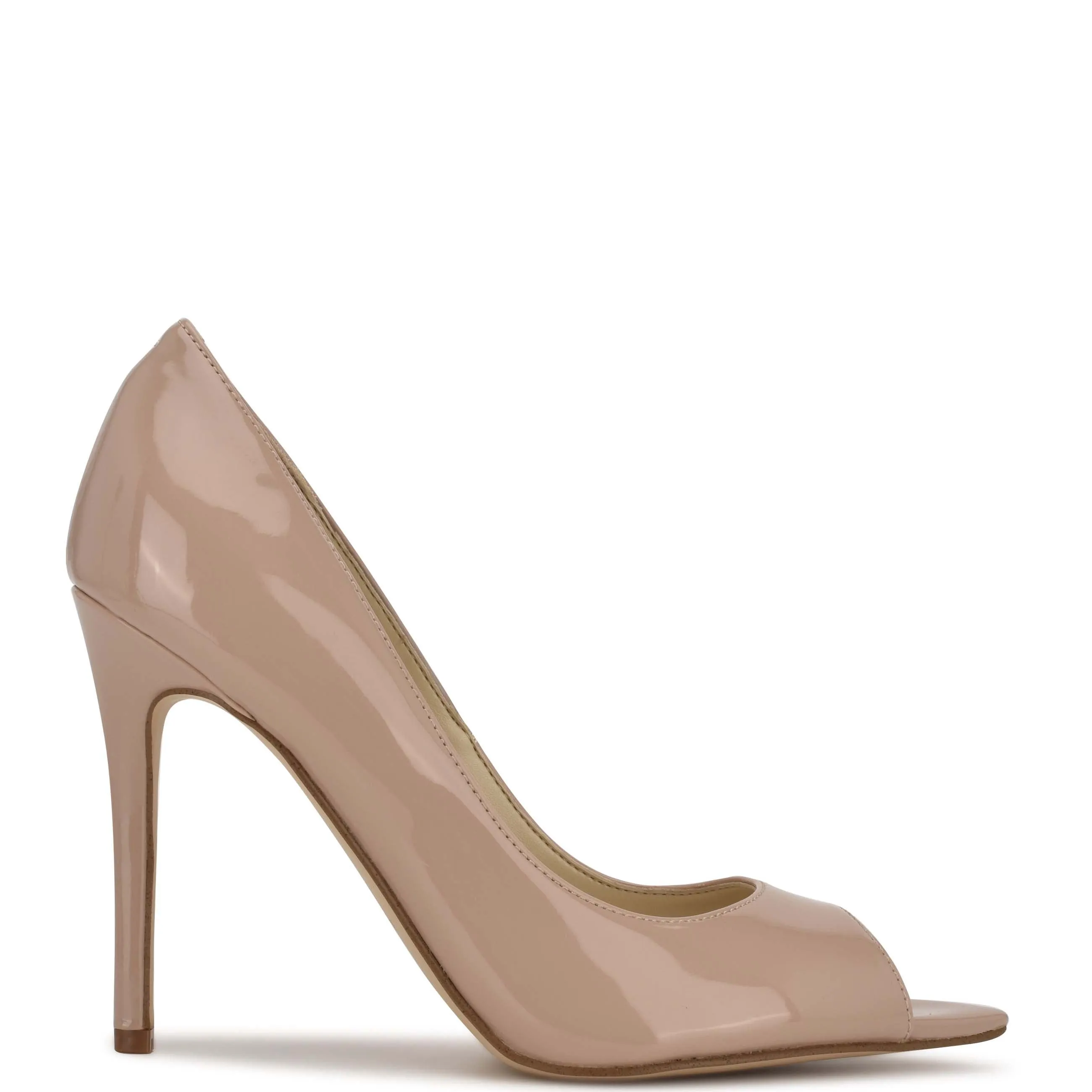 West Promotional Stiletto Light Pumps Open Free shipping Heeled Slip Pointed On Prizz Toe Natural Nine