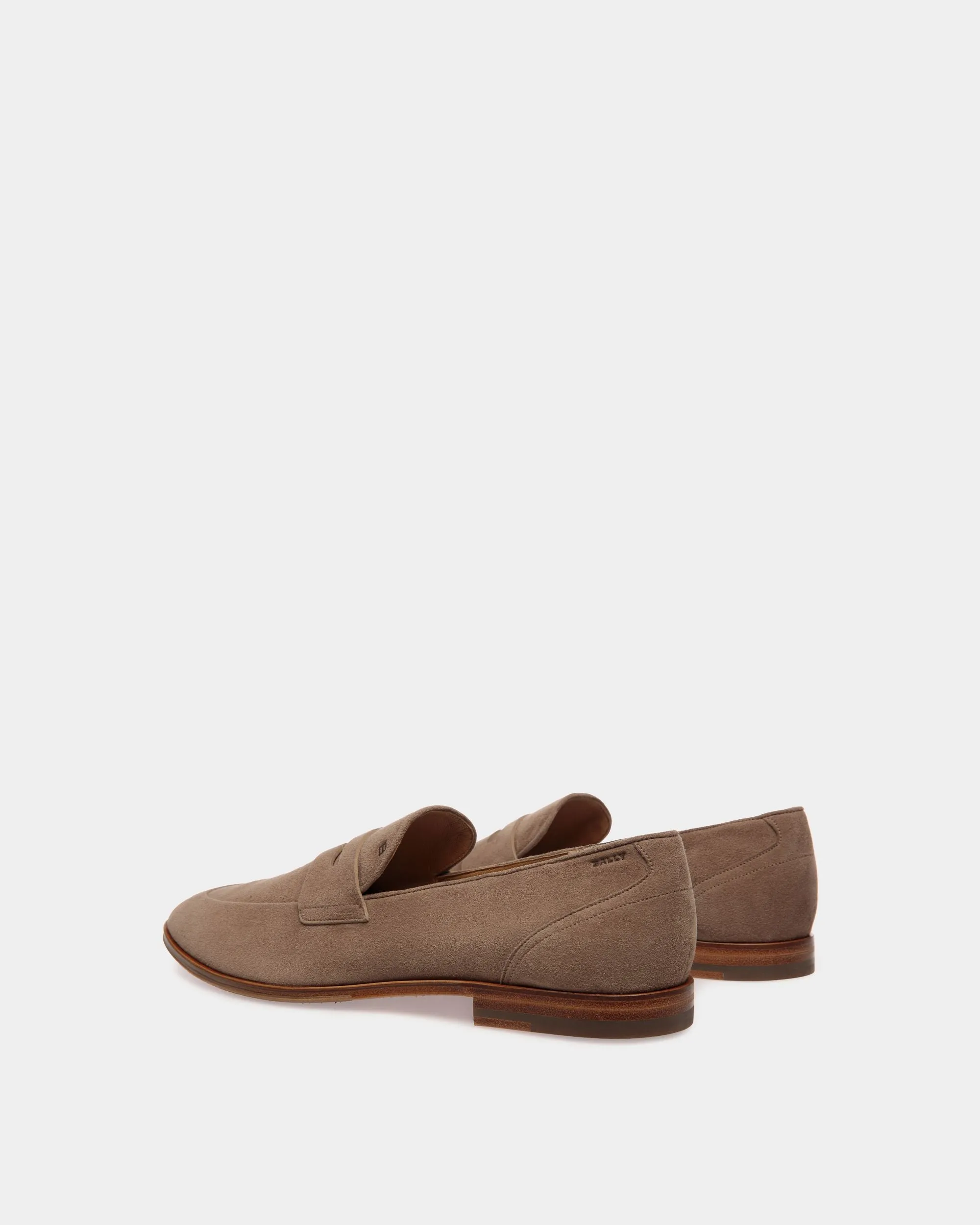 Westminster Loafer In Taupe Suede Leather