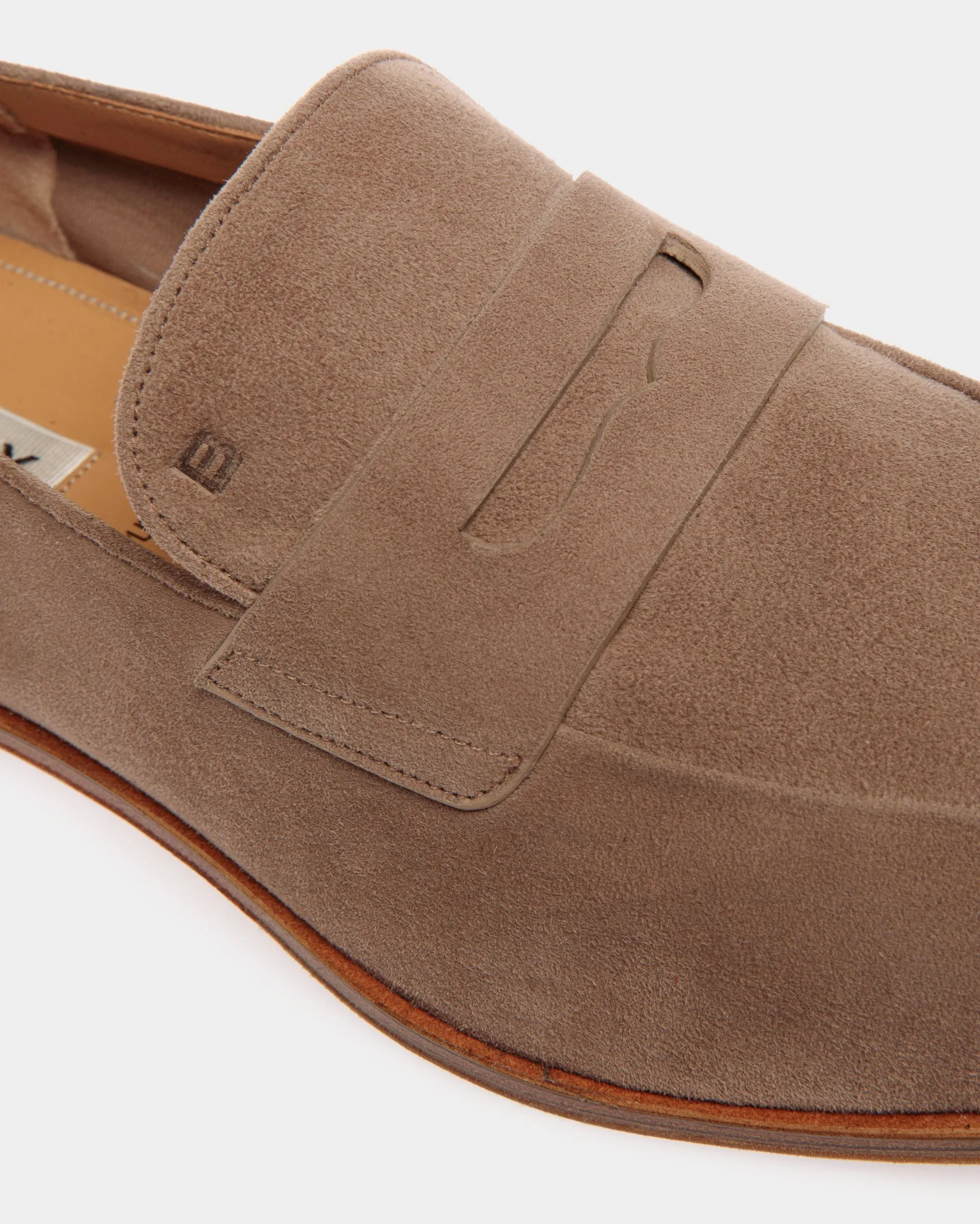 Westminster Loafer In Taupe Suede Leather