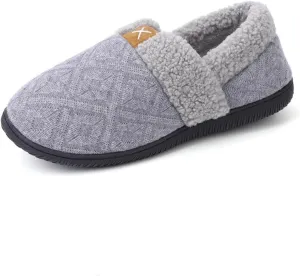Women's Casual Mens Cozy Memory Foam Scuff, House Slippers Soft Plush Lined Slip On Indoor Outdoor with Best Arch Surpport