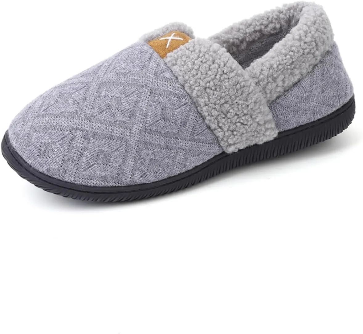 Women's Casual Mens Cozy Memory Foam Scuff, House Slippers Soft Plush Lined Slip On Indoor Outdoor with Best Arch Surpport