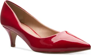 Women's Classic D'Orsay Closed Toe Kitten Heel Pump - Casual, Comfort