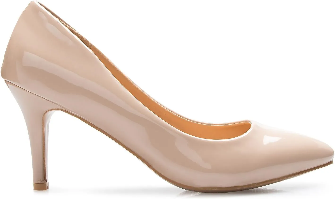 Women's Classic D'Orsay Closed Toe Mid Stiletto Heel Pump | Dress, Work, Party Low Heeled Pumps | high Casual Comfortable Sale